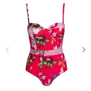 Ted Baker London Berry Sundae One-Piece Swimsuit Size 10